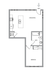 2D Floor Plan Rendering - One-Bedroom, One-Bathroom