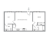 2D Floor Plan Rendering - Two-Bedroom, Two-Bathroom | Option 1
