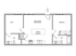 2D Floor Plan Rendering - Two-Bedroom, Two-Bathroom | Option 4