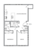 2D Floor Plan Rendering - Two-Bedroom, Two-Bathroom | Option 6