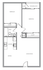 Two Bed One Bath Floor Plan