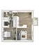 One-Bedroom One-Bathroom Floor Plan