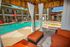 view of pool from inside of poolside cabana  at Solaris at The Biltmore