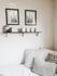 closeup of bed with decorative pillows