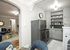 Virtually staged kitchen, dining and living area