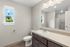 Bathroom with large counters