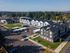 aerial rendering of the twelve mile crossing apartment buildings and common areas