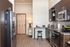 Kitchen with stainless steel appliances and modern fixtures