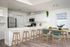 kitchen with wood style plank flooring and stainless steel appliances at van mall north apartments