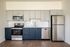 Kitchen with stainless steel appliances