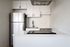 Kitchen with stainless steel appliances