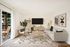 Virtually staged living room and outdoor patio