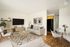 Virtually staged living room and dining room