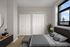 Virtually staged bedroom