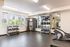 free weights and gym equipment at the Fitness center at Fernhill