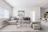 virtually staged Living Room with wood like flooring at Fernhill