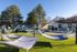Hammocks in courtyard