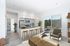 living room and kitchen virtually staged