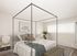 virtually staged bedroom