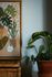 close up of planter and corner of art
