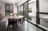 dining area at slate apartments