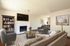 virtually staged living room and kitchen