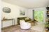 living room with attached patio