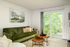 living room with attached patio