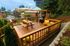 wooden deck overlooking town at park avenue gardens