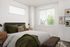 Virtually staged image of bedroom at Alderbrook in Vancouver, WA