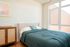 Fully Furnished One-Bedroom, One-Bathroom Floor Plan bedroom