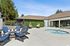 outdoor fire pit and hot tub