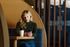 woman using co-working space