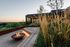 rooftop deck at dusk