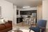 virtually staged kitchen and living room