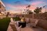 fire place and grill area with beautiful sunset