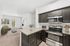 virtually staged living room and kitchen