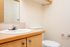 Bathroom counter and toilet