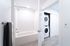 Bathroom and stackable laundry