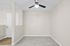 dining room of C1 renovated floorplan at Timber Flats with ceiling fan and carpet