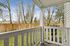 patio view at Timber Flats in C1 renovated floorplan enclosed patio with grass area and fence