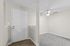 entryway in B1 renovated floorplan at Timber Flats with view of dining room with a ceiling fan
