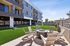 Asa courtyard with firepit