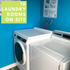 Convenient on-site resident laundry room facility with wash machines at CAMPBELL PARK.
