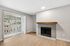 Living Room at Timber Flats unit E101 with a fireplace