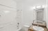 bathroom at ventura villas with a toilet, shower/tub combo and sink