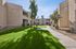 Grassy area outside in the community sidewalk