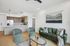 living room of one bedroom apartment at asa midtown apartments