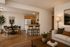 virtually staged apartment at corporate woods with a dining, living and kitchen area