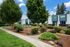 Courtyard at Boulder Gardens with landscaping and walking path